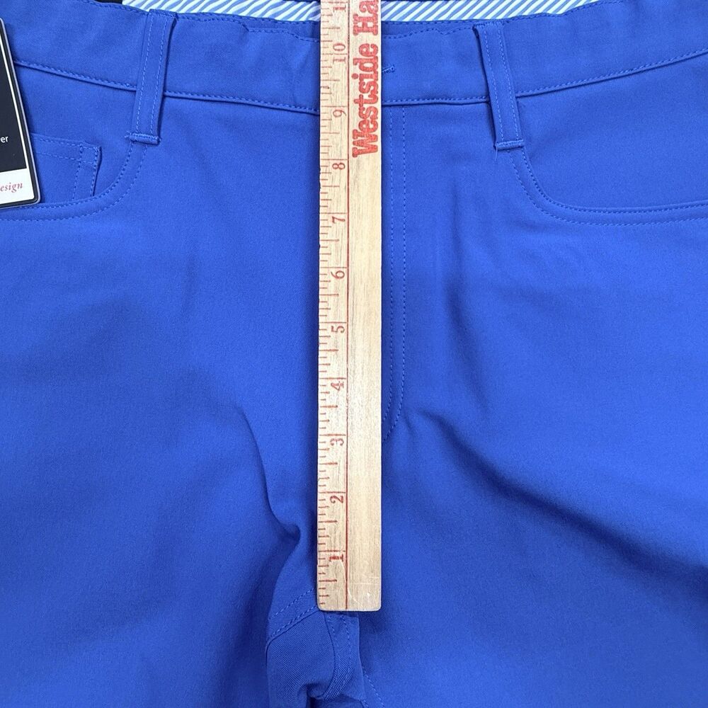 2–NEW FootJoy FJ Men’s 34X32 Athletic Fit Performance Pants Cobalt & Ice Blue - Picture 8 of 16